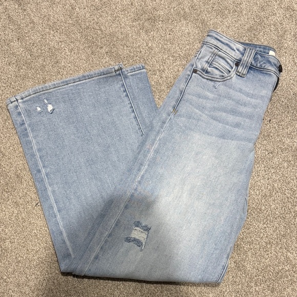 Hidden Logan Dad Jeans Light Blue Straight/Wide Leg Jeans. - Picture 4 of 7